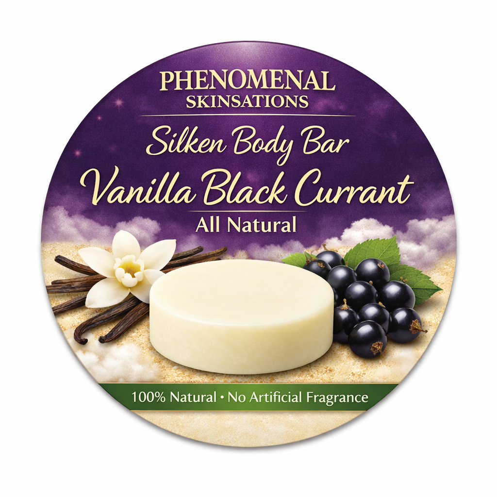 Vanilla Black Currant Silken Body Bar All Natural